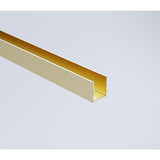 Glass Shower Screen 210cm Wall Channel in Gold
