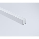 Glass Shower Screen 210cm Wall Channel in White