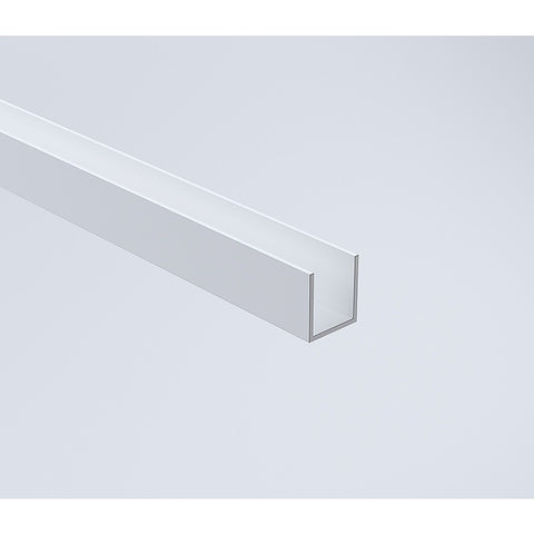 Glass Shower Screen 210cm Wall Channel in White