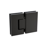 180 Degree Stainless steel Glass to Glass Shower Door Hinge in Black