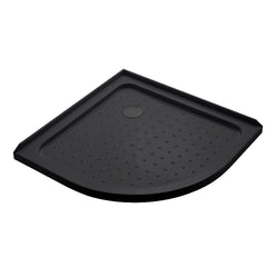 90x90cm Rounded Curved Shower Base in Black