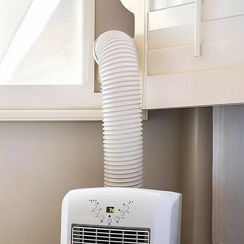 Portable Air Conditioner Window Kit – Exhaust Hose Adaptor Pipe & Slide Plate