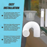 Portable Air Conditioner Window Kit – Exhaust Hose Adaptor Pipe & Slide Plate