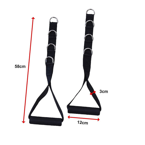 2 x Universal Foam Handle Exercise Machine Attachments