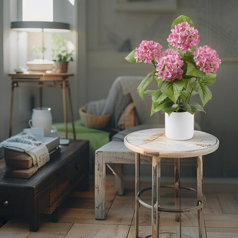 Potted Artificial Hydrangea 50cm