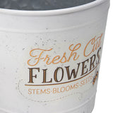 Set 2 Flowers Bucket Planters 32cm