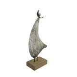 Set 2 Contemporary Wooden Angels Assort 24cm, 20cm