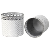Set 2 French Country Round Planter / Storage 32cm