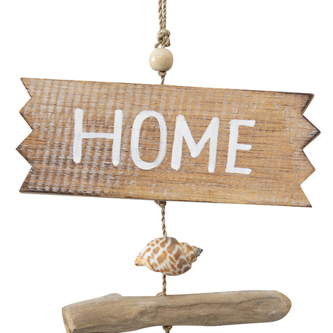 Handcrafted Our Home 2-Piece Driftwood W Fish Wall Art 15x50cm