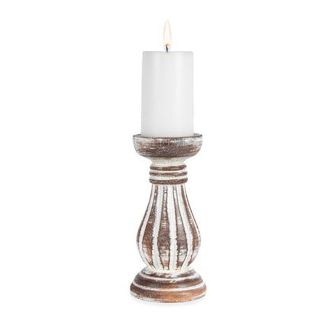 Hand-Carved Classic Candle Holder 8x20cm