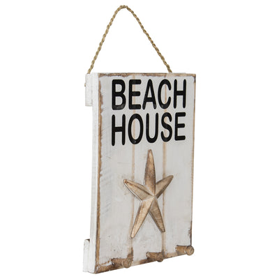 Handcrafted Beach House 3D Shell Wall Art 20x24cm