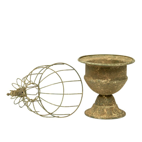 Vintage Style Elaborate Tall Cloche 66cm