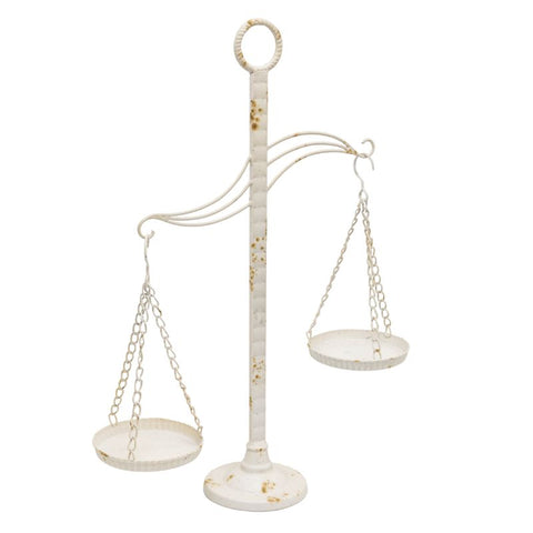 French Provincial Decorative Scale / Pillar Candleholder 58cm