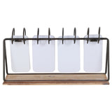 Vintage Style Table Top Calendar 28x9cm