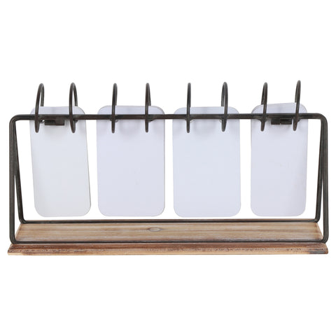 Vintage Style Table Top Calendar 28x9cm