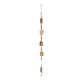 Handcrafted Houses w Bells Hanging Mobile 145cm