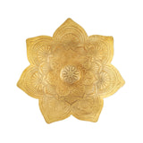 Handcrafted Metal Pressed Mandala Shape Bowl 28cm