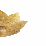 Handcrafted Metal Pressed Mandala Shape Bowl 28cm