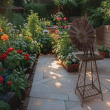 Large Rust Windmill 118cm