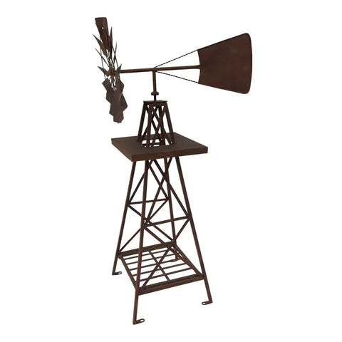 Large Rust Windmill 118cm