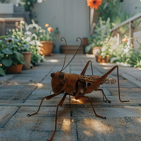 Lucky Praying Mantis w Leafy Rear Legs 73cm