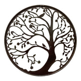 Round Laser Cut Tree Of Life w Red Birds 80cm