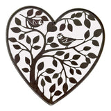 Laser Cut Heart Tree Of Life w Red Birds 45cm
