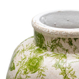 Glazed Green Stoneware Look Vase 37cm