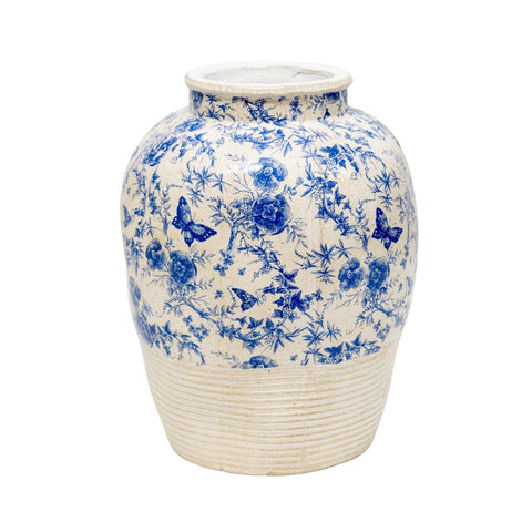 Glazed Stoneware Look Vase 43cm