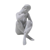 Lady Statue w Hand On Shoulder 21cm