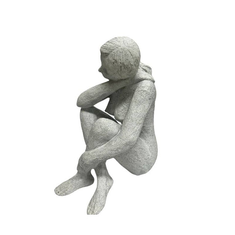 Lady Statue w Hand On Shoulder 21cm