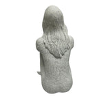 Lady Statue w Elbows On Knees 23cm