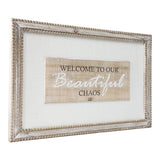 Natural w White Mix Beautiful Chaos Wall Art 60cm