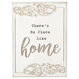 Wood-carved 'No Place Like Home' Wall Art 20x27cm