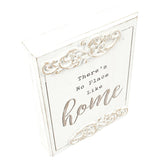 Wood-carved 'No Place Like Home' Wall Art 20x27cm