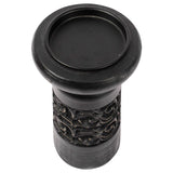 Nero Carved Pillar Candleholder 11x23cm