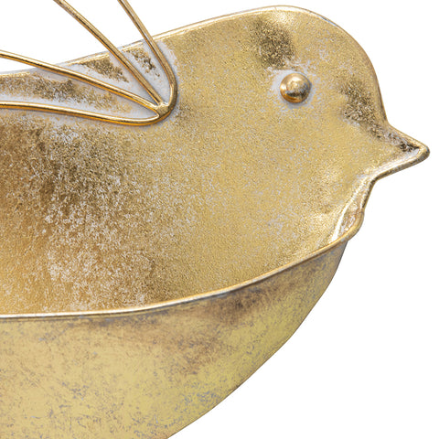 Set 2 Nested Lustre Gold Wall Planters 8x29cm