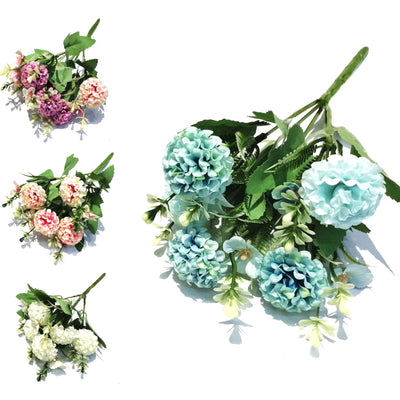 bulk 36 Artificial Chrysanthemun Bunch Assort 31cm