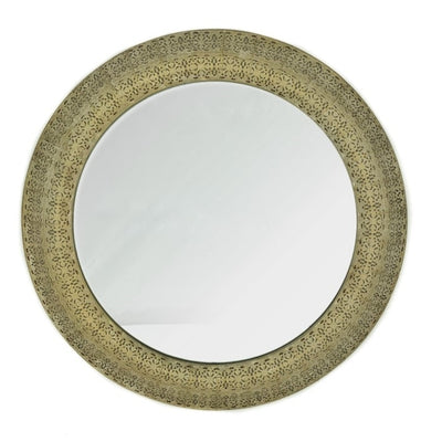 Moroccan Style Round Wall Mirror 60cm