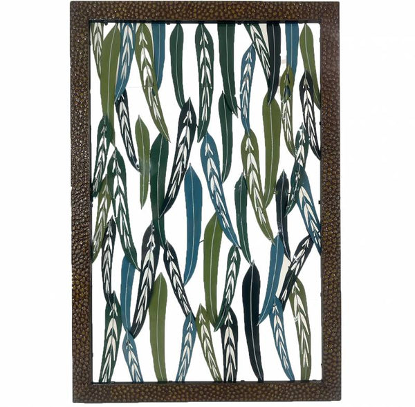 Xlarge Leaves Metal Wall Art 102x152cm