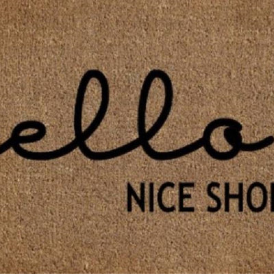 Hello Nice Shoes Doormat Door Mat 60cm