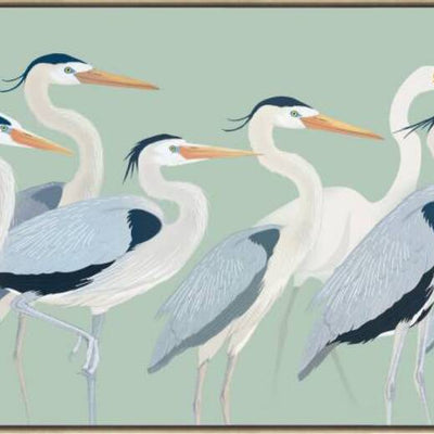 Flock of Birds Framed Canvas 120cm