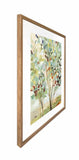 Summer Tree Artwork Framed W Glass Front 60x80cm
