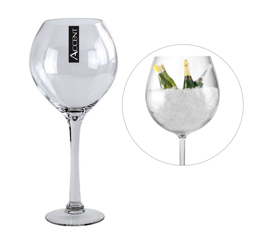 bulk 4 Glass Vase Wine Glass Flower 42cm
