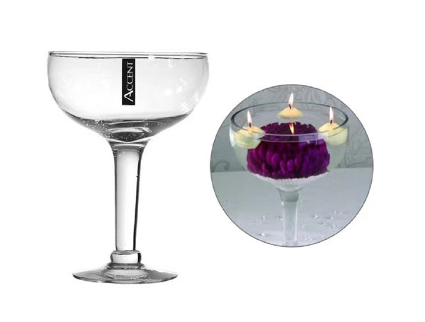 bulk 4 Glass Vase Wine 28cm