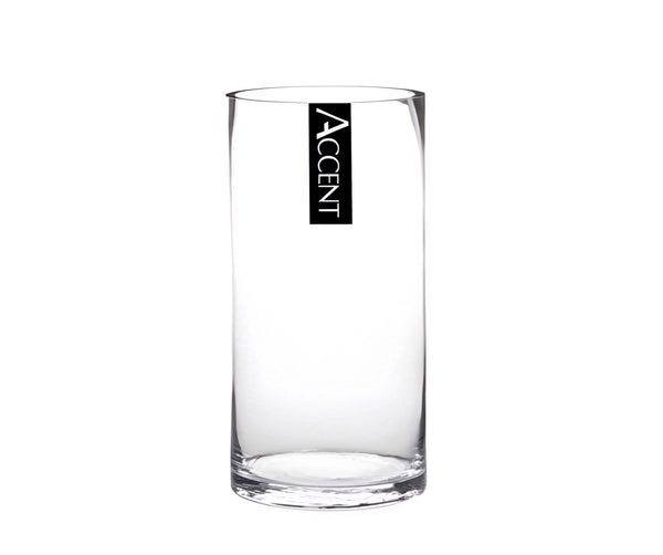 bulk 12 Glass Cylinder Vase 10x15cm