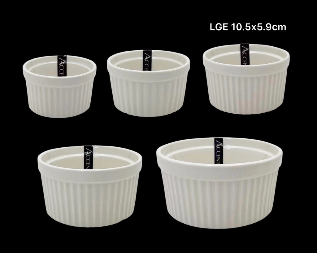 bulk 36 Large New Bone China Ramekln 10x6cm
