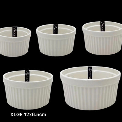 bulk 36 Xlarge New Bone China Ramekln 12x6cm