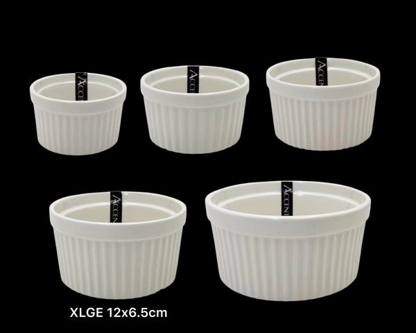 bulk 36 Xlarge New Bone China Ramekln 12x6cm