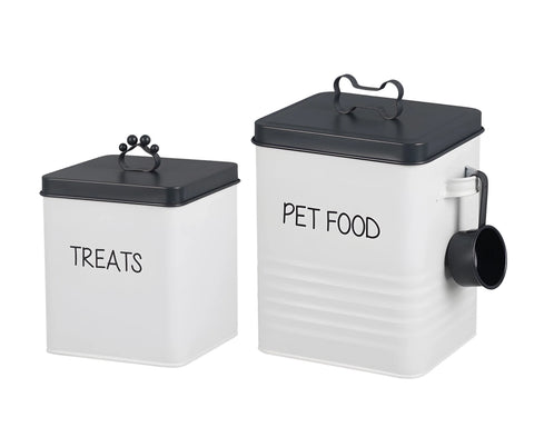 Set 2 Pet Food n Treat Storage Container 27cm